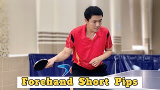 How to make Forehand Drive with Short Pips [upl. by Nolrak895]