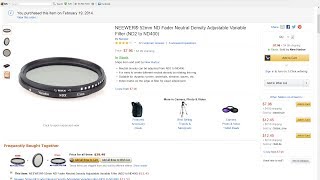 NEEWER® 52mm ND Fader Neutral Density Adjustable Variable Filter ND2 to ND400 UNBOXING [upl. by Agatha]