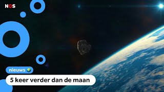 Asteroïde vliegt vlak langs de aarde [upl. by Abbub]