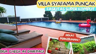 VILLA PUNCAK DEKAT PERKEBUNAN STRAWBERRY  Review Villa Syafama  FASILITAS SUPER KOMPLIT [upl. by Notpmah]