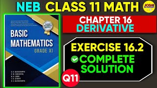 Derivative of Trigonometric Functions Class 11 Exercise 162 Q11  Basic Mathematics  Part 2 [upl. by Joanne291]