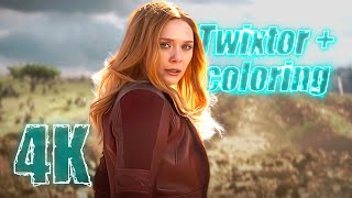 Wanda Maximoff Infinity War 4K Twixtor Scenepack with Coloring for edits MEGA [upl. by Doowle443]