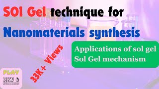 SolGel Technique for nanomaterials synthesis Application of solgelSolGel Mechanism [upl. by Jordon]