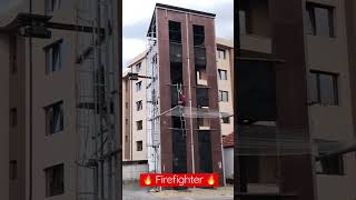 Unbelievable climbing speed by a firefighter [upl. by Oneill850]