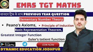 Elementary Number Theory Peano’s Axioms Principle of Induction Basis Representation Theorem emrs [upl. by Munt]