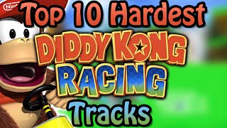 Top 10 Hardest Diddy Kong Racing Tracks [upl. by Jilli]