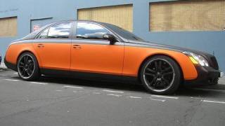 RRR Maybach 57  black and orange  Brabus wheels [upl. by Madalena]