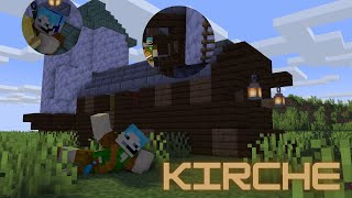 KIRCHE bauen in Minecraft mit GLOCKEN [upl. by Rubi]