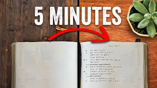 Bullet Journal in 5 Minutes a Day for busy people [upl. by Eillil136]