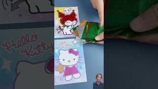 Các bạn thích tranh nhãn dán nào Kuromi hay Hello Kitty Vui lắm đấy [upl. by Liahcim]