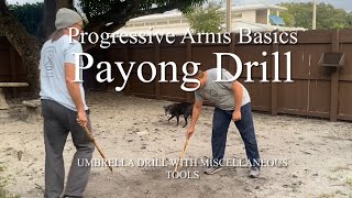 Progressive Arnis Basics Payong Umbrella Drill orange belt [upl. by Fries600]