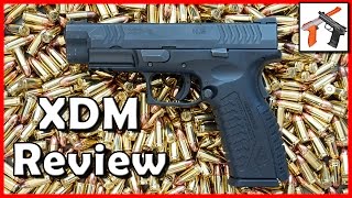 Springfield XDM 9mm Review Better Than Glock 17  19 One of the Best Full Size Pistols XD XD M [upl. by Arihas]