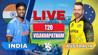 🔴 Live India vs Australia 1st T20 Match  Live Cricket score and commentary  IND vs AUS Live match [upl. by Kinsler117]