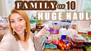 HUGE GROCERY HAUL for a Family of 10 \\ Costco  Walmart \\ [upl. by Ennahs]