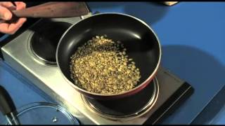 Toasting Pumpkin Seeds  simple quick easy kitchen basic Toasting pumpkin Seeds [upl. by Marelda]