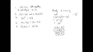 09 Properties of the Modulus of a Complex Number [upl. by Redneval346]