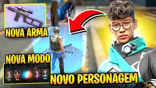 ATUALIZAÇÃO FREE FIRE NOVO PERSONAGEM APELÃO NOVO MODO NOVA ARMA VSK94 NO SERVIDOR AVANÇADO 2024 [upl. by Gilead257]