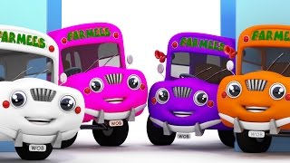 The Wheels On The Bus  Vehicle Songs  Nursery Rhymes Farmees  Kids Songs by Farmees [upl. by Nnayrrehs462]