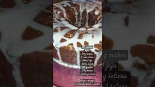 Kuglof od mrkve i oraha preukusno i sočno food foodlover cooking cake [upl. by Aisilef]