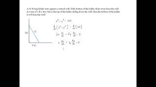 Related Rates  Problem 1 [upl. by Thrift]