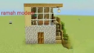 modern House 🏠 minecraft minecraftbuilding minecraftramah [upl. by Atthia]