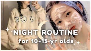 1015 year olds after school night routine 🌙  step by step [upl. by Uird646]