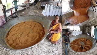 சுத்தமான கலப்படம் இல்லாத நாட்டு சர்க்கரை தயார் செய்யும்முறை Traditional Jaggery Powder Making [upl. by Arras]