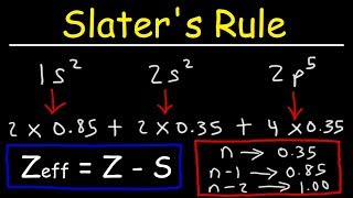 How To Use Slaters Rule to Estimate The Effective Nuclear Charge [upl. by Aitnwahs]