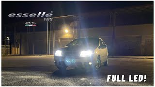 TUTORIAL anabbaglianti abbaglianti e fendinebbia led per Fiat Punto mk3  by esselle parts [upl. by Petite517]