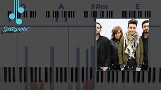 Pompeii by Bastille  Easy Piano Chords Tutorial with PGN Piano Jellynote Lesson [upl. by Thanasi436]