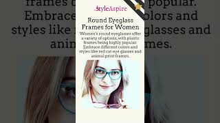 Stylish Round Eyeglass Frames for Women [upl. by Ylrebmik]