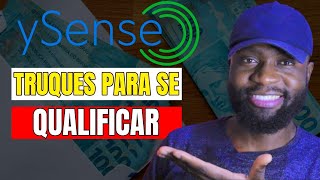 YSENSE 5 TRUQUES para se QUALIFICAR nas PESQUISAS  Como ser APROVADO no site de PESQUISAS [upl. by Pirri]