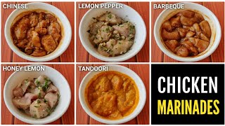 5 EASY CHICKEN MARINADES  Chicken Marination  🇮🇳 [upl. by Bannon]