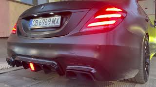 Mercedes S63 AMG Brabus optic  700ps 1200nm  cold start and exhaust sound [upl. by Nottnerb153]