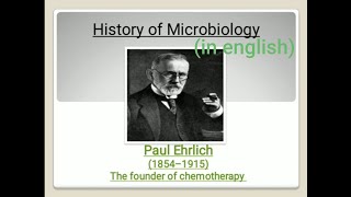 Paul Ehrlich contributions to microbiology and chemotherapy [upl. by Madlen343]