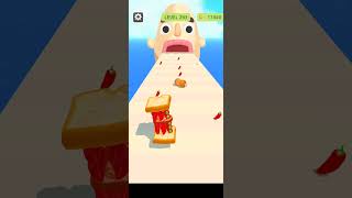 Sandwich Runner🥪🍎❤️‍🔥New Update Level All sandwichrunner gaming shorts viralgameplay [upl. by Dleifniw]