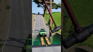 Cars vs giant pit hammer part666 shortvideo beamngdrive shorts car gaming usa [upl. by Claudianus]