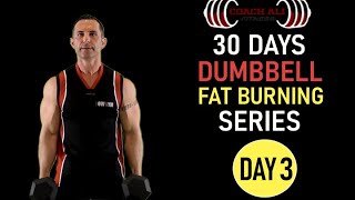 30 Days Dumbbell Fat Burning Workout 3 Abs Core Dumbbell Home Workout with Coach Ali [upl. by Lednar]