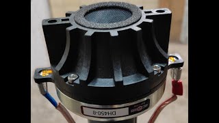 1quot dome tweeter vs 1quot compression driver on 8quot hornwaveguide distortion comparison Pt2 BampC DH450 [upl. by Gloriane]