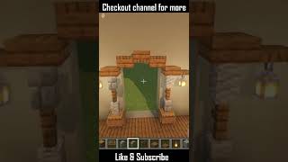 How to Build Medieval Arch Doorway Entrance Design  Spruce Theme  in Minecraft 119  shorts [upl. by Recneps]