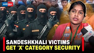 Bengal LS Polls Sandeshkhali Victims amp BJP Candidate Rekha Patra Gets X Category Security [upl. by Westley]