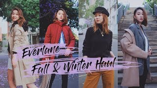 Everlane Fall amp Winter Haul 秋冬衣橱必备基本款 全身都是基本款怎么叠穿 大衣靴子毛衣 Sarahs look [upl. by Cohette]