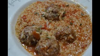 Riz boulettes farce recette cookeo [upl. by Tracy]