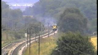 D9000 55022 Works Anglia Railways Service to Liverpool St Passing Belsted 1998 [upl. by Tommi]