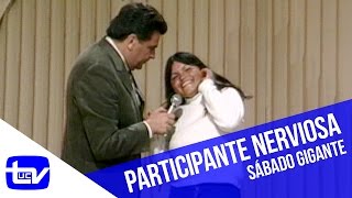 La participante más nerviosa de todas  Sábado Gigante [upl. by Ahcilef]