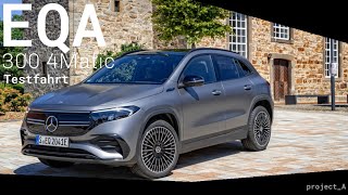 Unterwegs im MercedesBenz EQA 300 4Matic  Mein Eindruck Testfahrt Review Reichweite uvm [upl. by Assilram778]