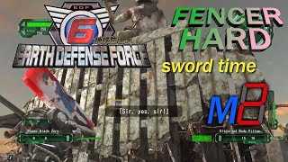 EDF 6 Fencer Hard  2 Enemy Invaders  SnakeOfBacon [upl. by Steffie68]