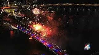 Fireworks Spectacular Watch the sky light up for the 4th of July in downtown Jacksonville [upl. by Samy]