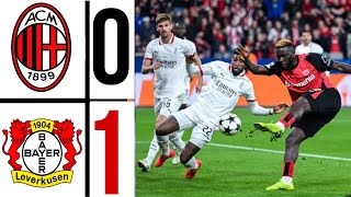 Leverkusen 10 AC Milan  Leverkusen vs Milan Highlights  Champions League 2425 [upl. by Eatnuahs]