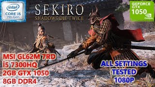 Sekiro Shadows Die Twice i5 7300HQ GTX 1050 8GB RAM All Settings Tested [upl. by Feldstein]